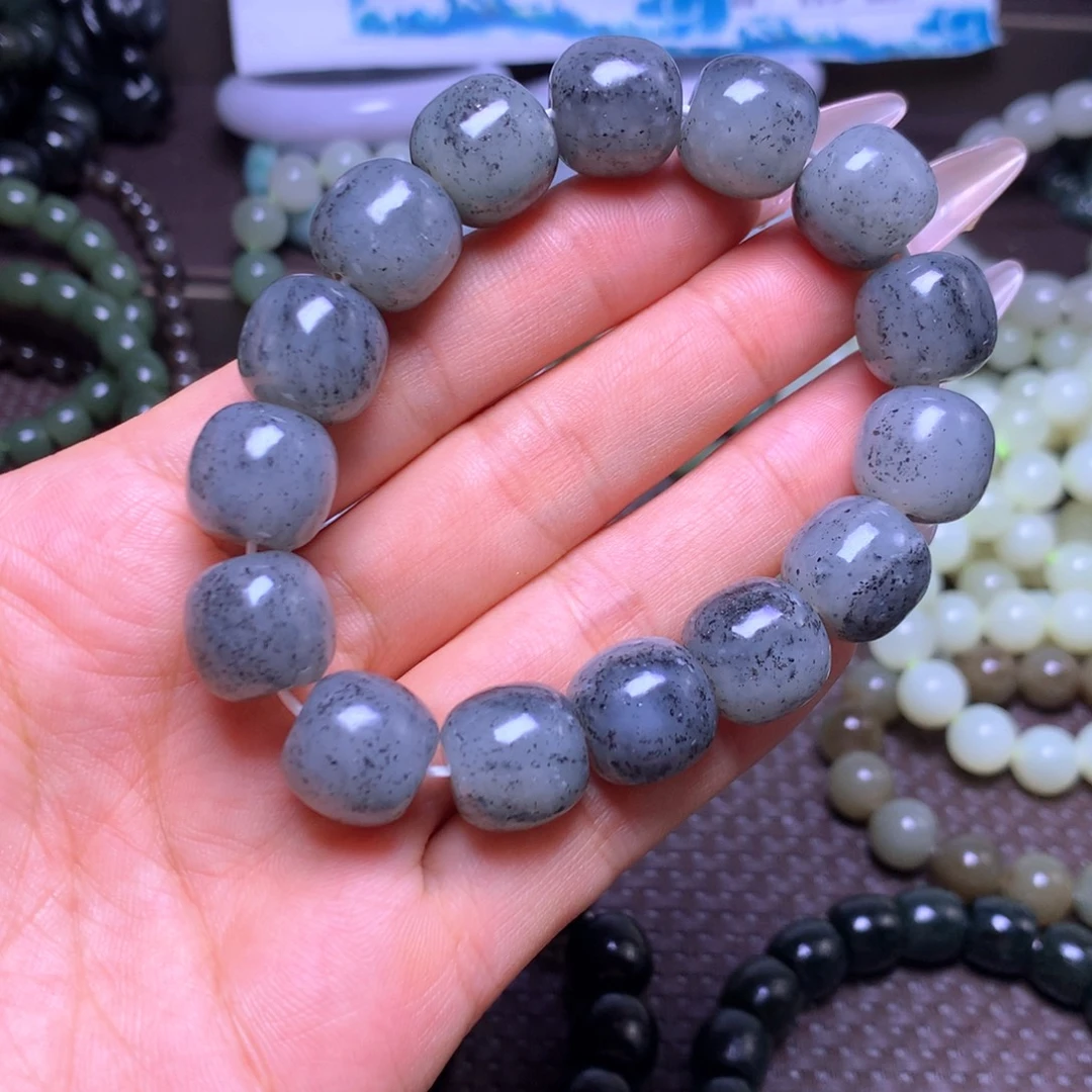 和田玉未镶嵌手串卡14