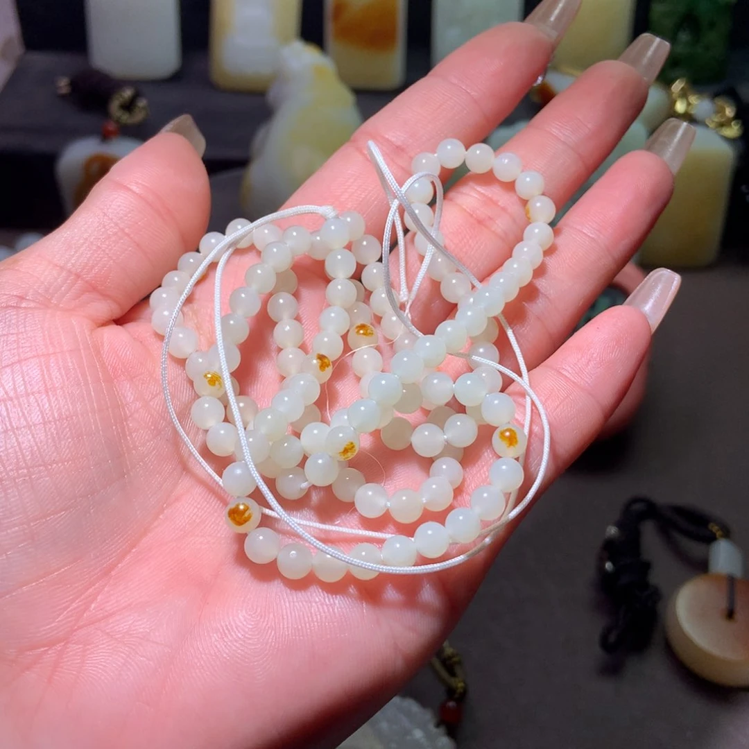 和田玉未镶嵌颈饰泓****上