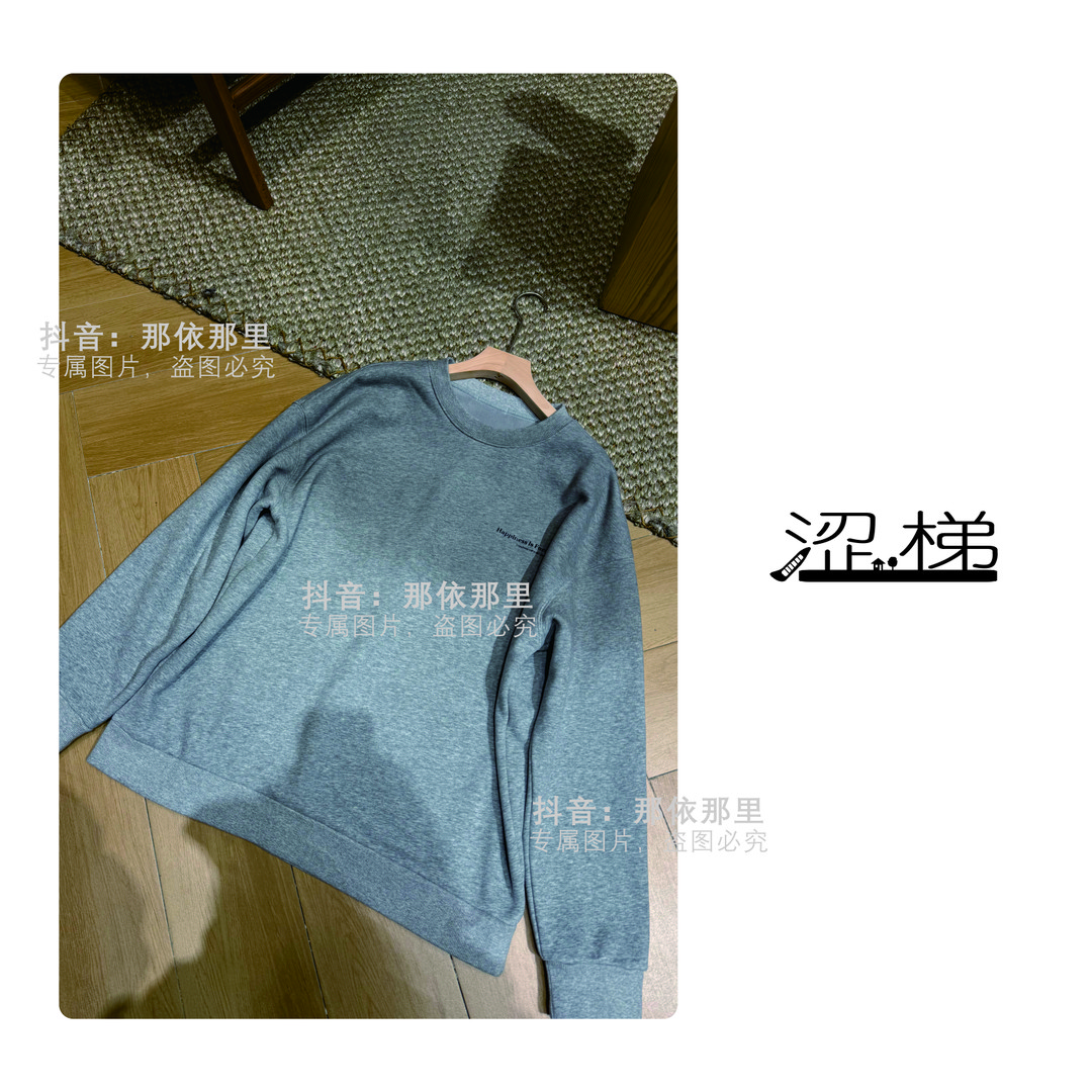 涩梯3115【男装-圆领卫衣】圆领常规款套头加绒男卫衣上衣