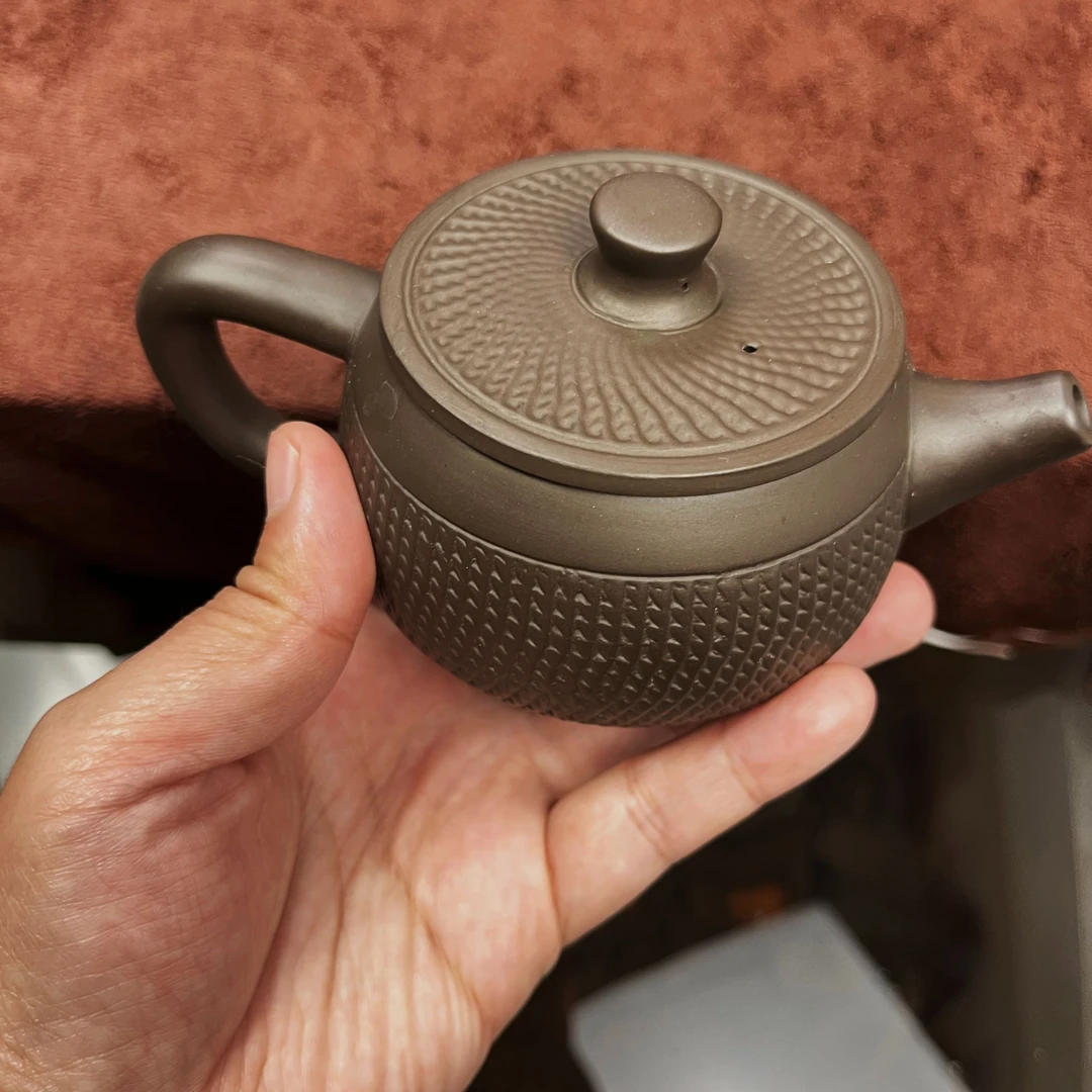 老紫泥跳刀汉瓦壶凤鸣壶