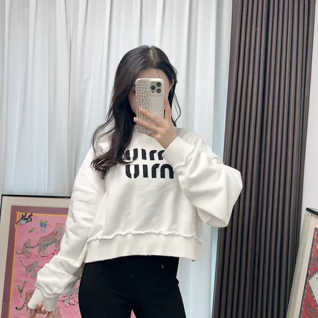 95新 MIU MIU/缪缪 纯棉体恤S码白色/251208CXQYQ04