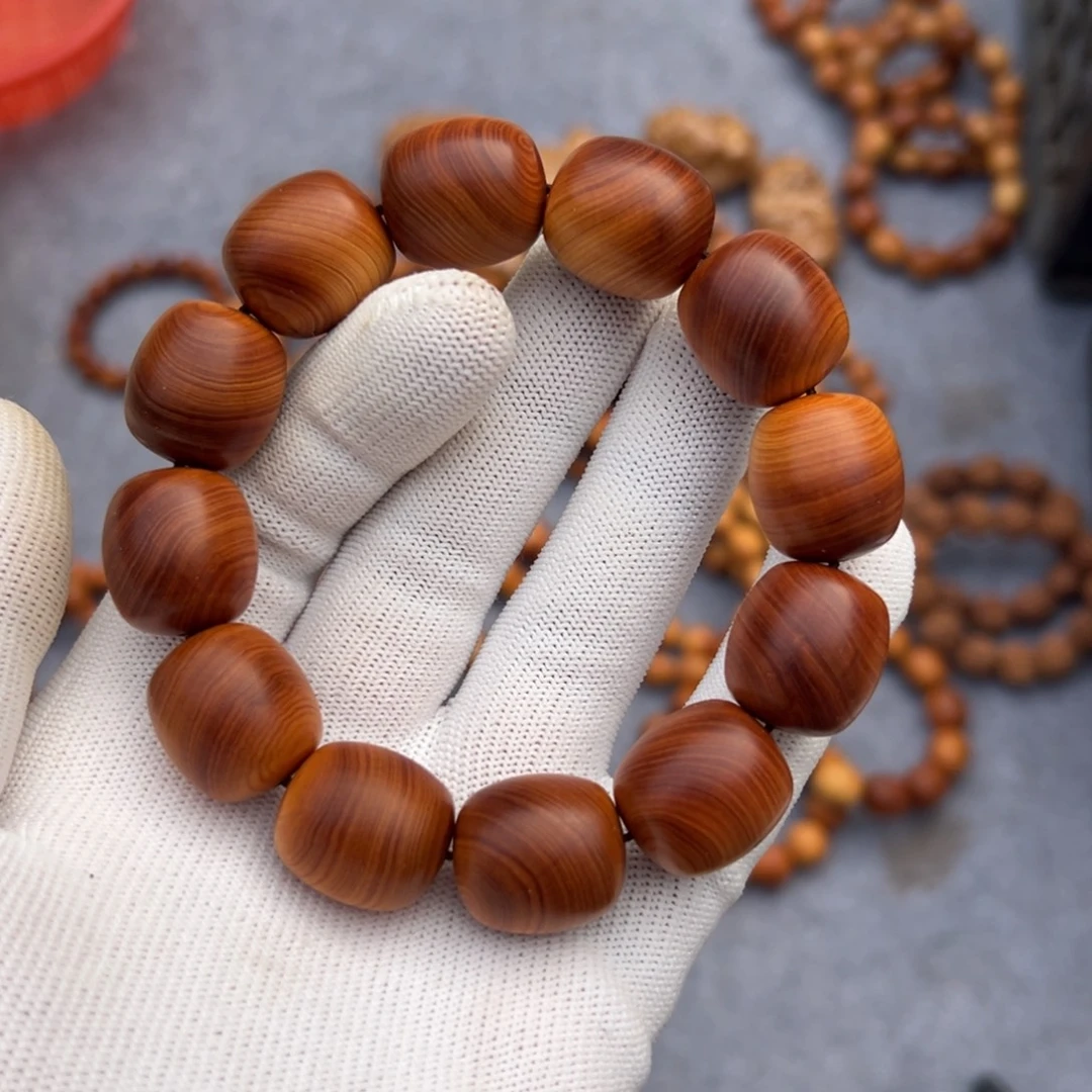 万***利柏木（崖柏）太行黑油枣珠