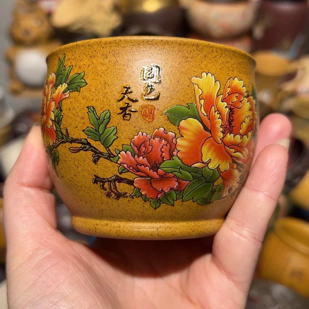 紫砂茶杯宜兴紫砂主人杯