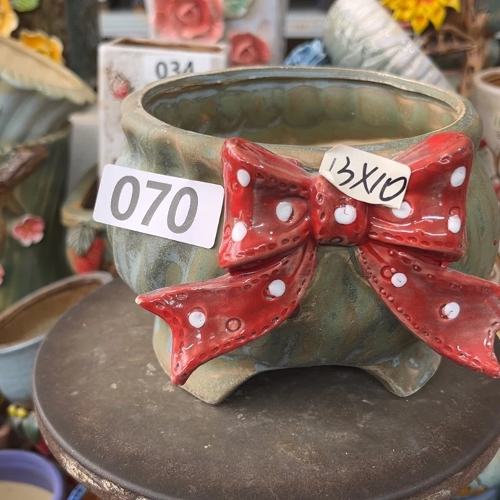 紫砂花盆粗陶材质多肉花盆