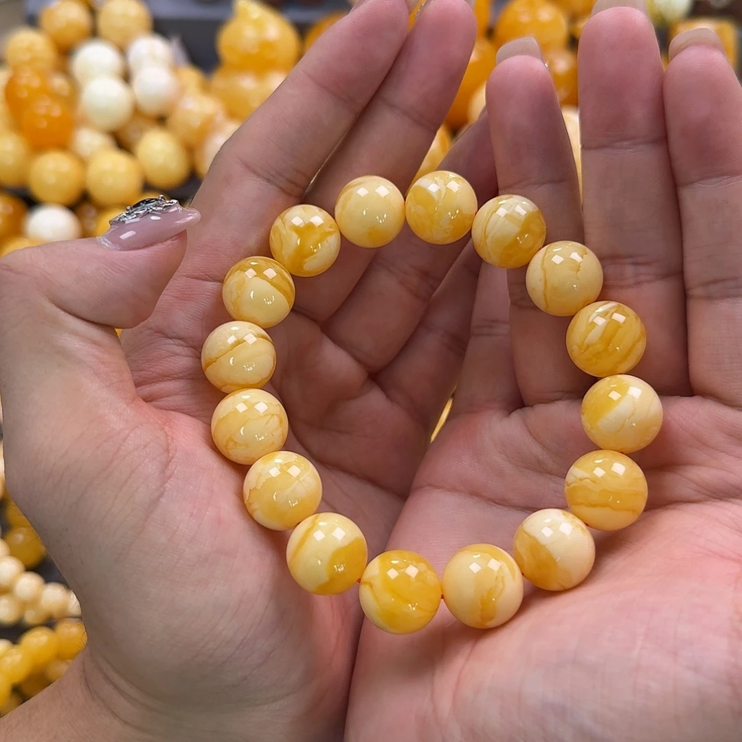 蜜蜡未镶嵌珠宝奇石同料15mm