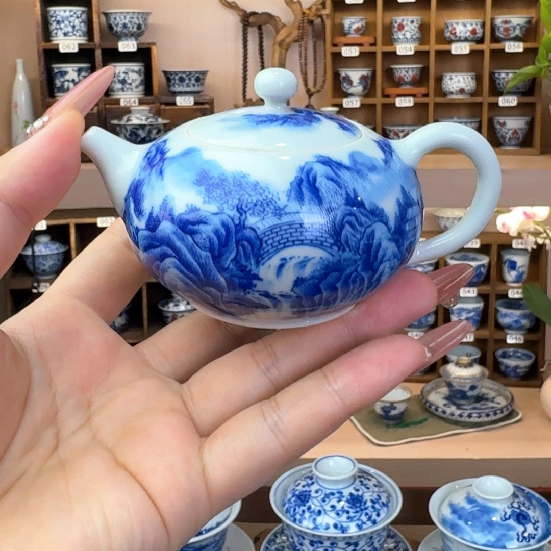 酸*溪山堂山水茶壶纯手工