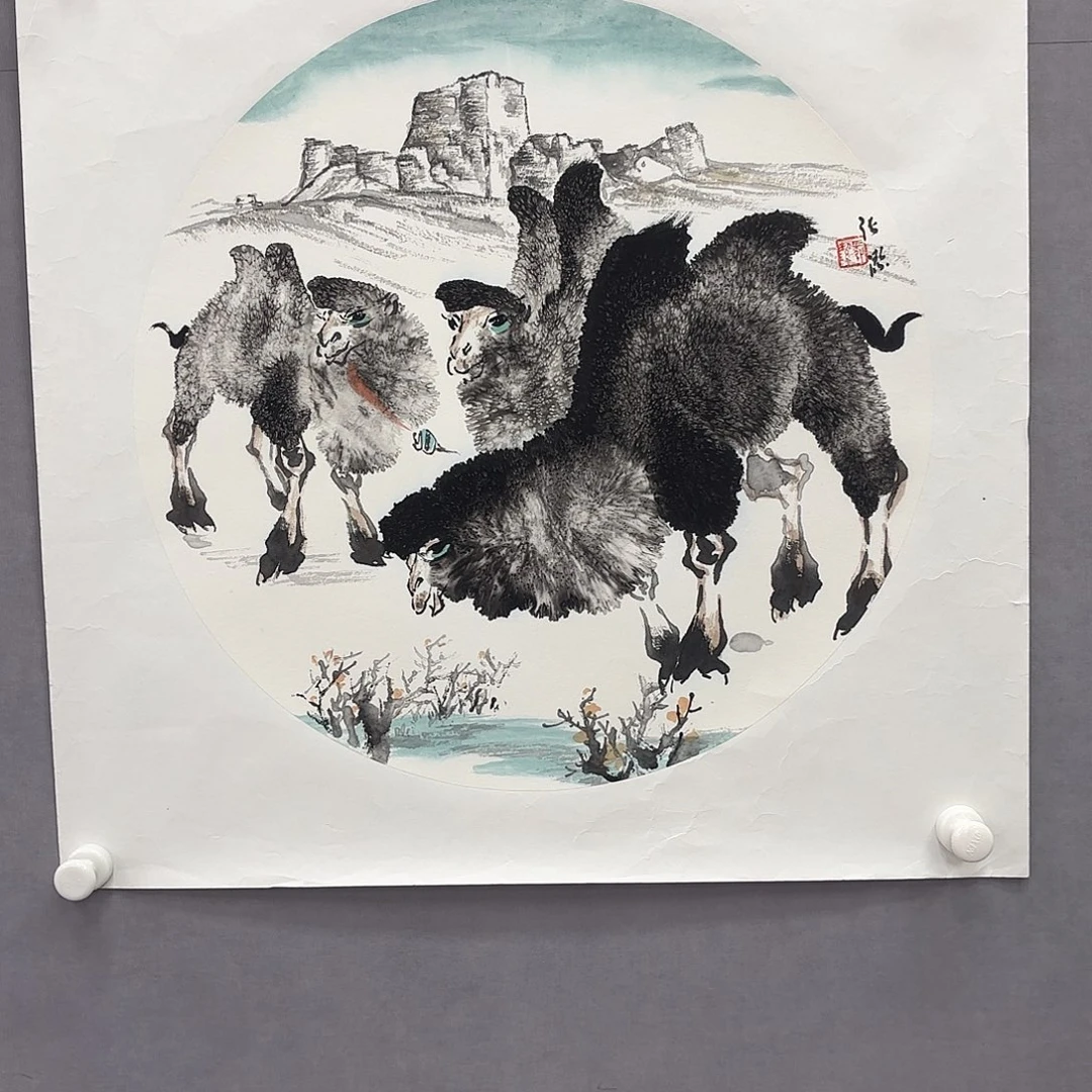 国画艺术家真人手绘