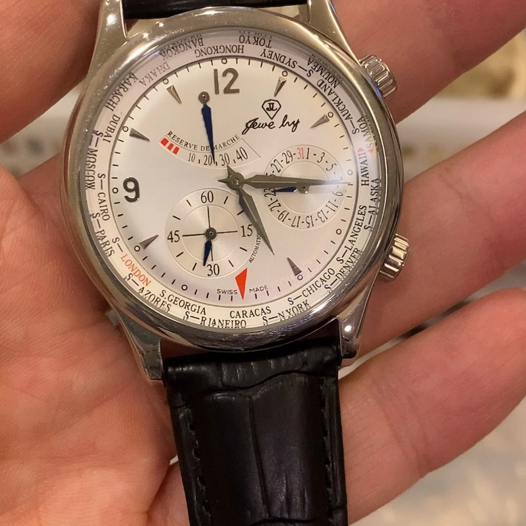 胶带世界时瑞士爵丽全自动机械表