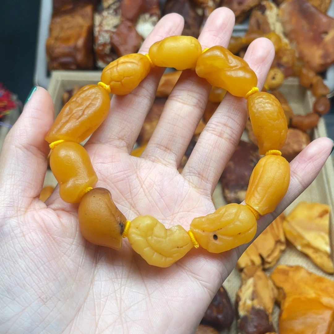 琥珀未镶嵌珠宝奇石