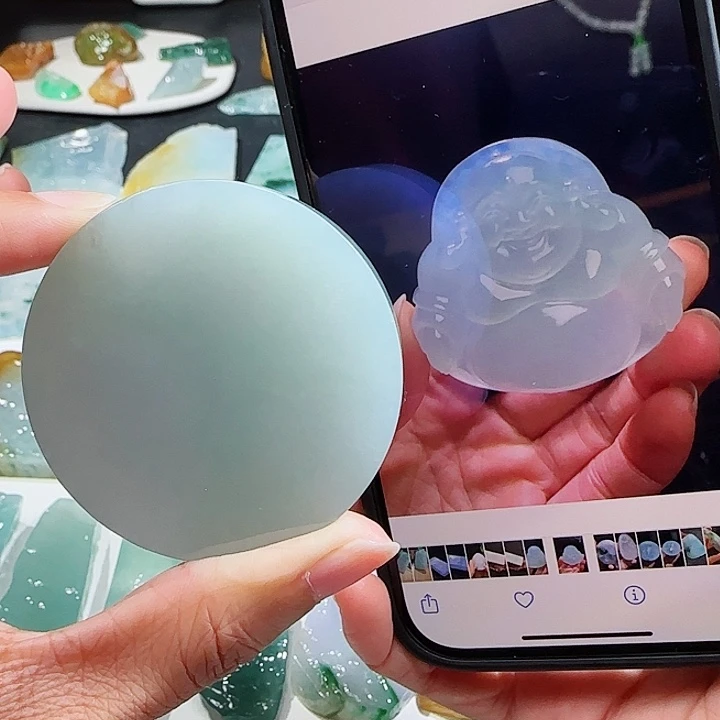 定制翡翠未镶嵌翡翠挂件