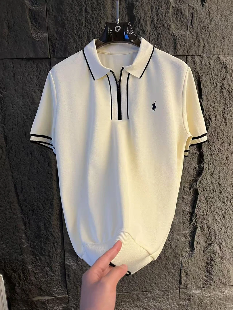 FOREPAS.2025春夏老钱风翻领POLO衫男女同款043（才专属）