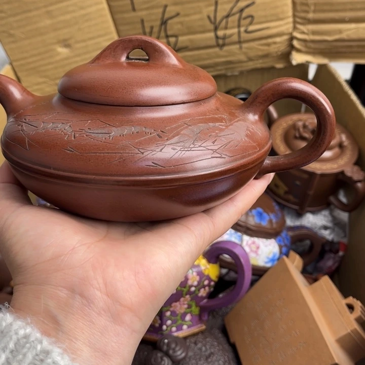茶壶段泥紫砂壶是