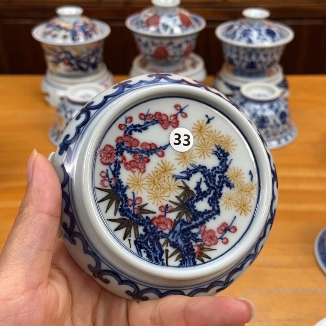 手绘现代茶具非古董无*