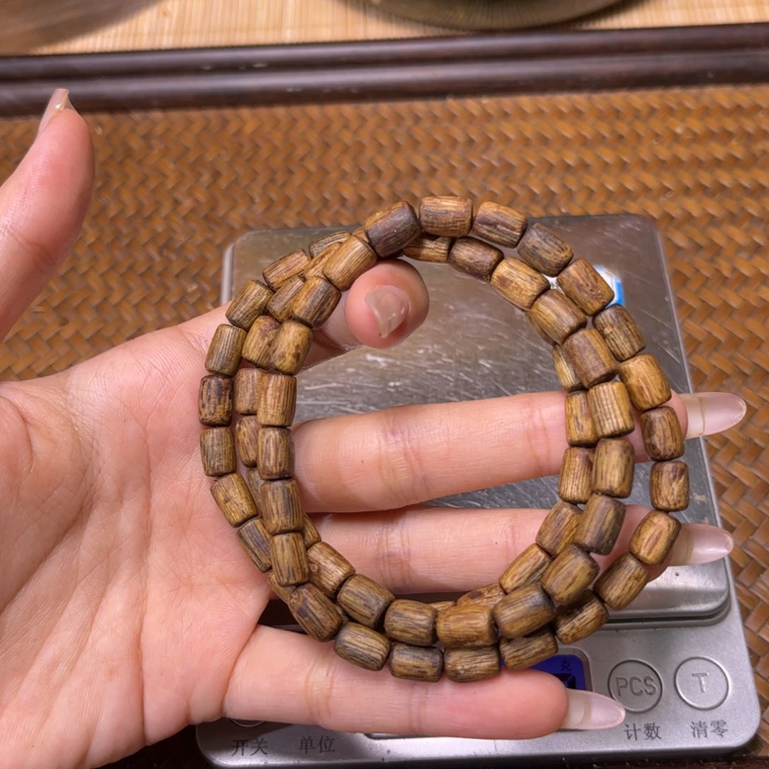 香榧木海南莺歌绿随型手串3克以上多样性发一