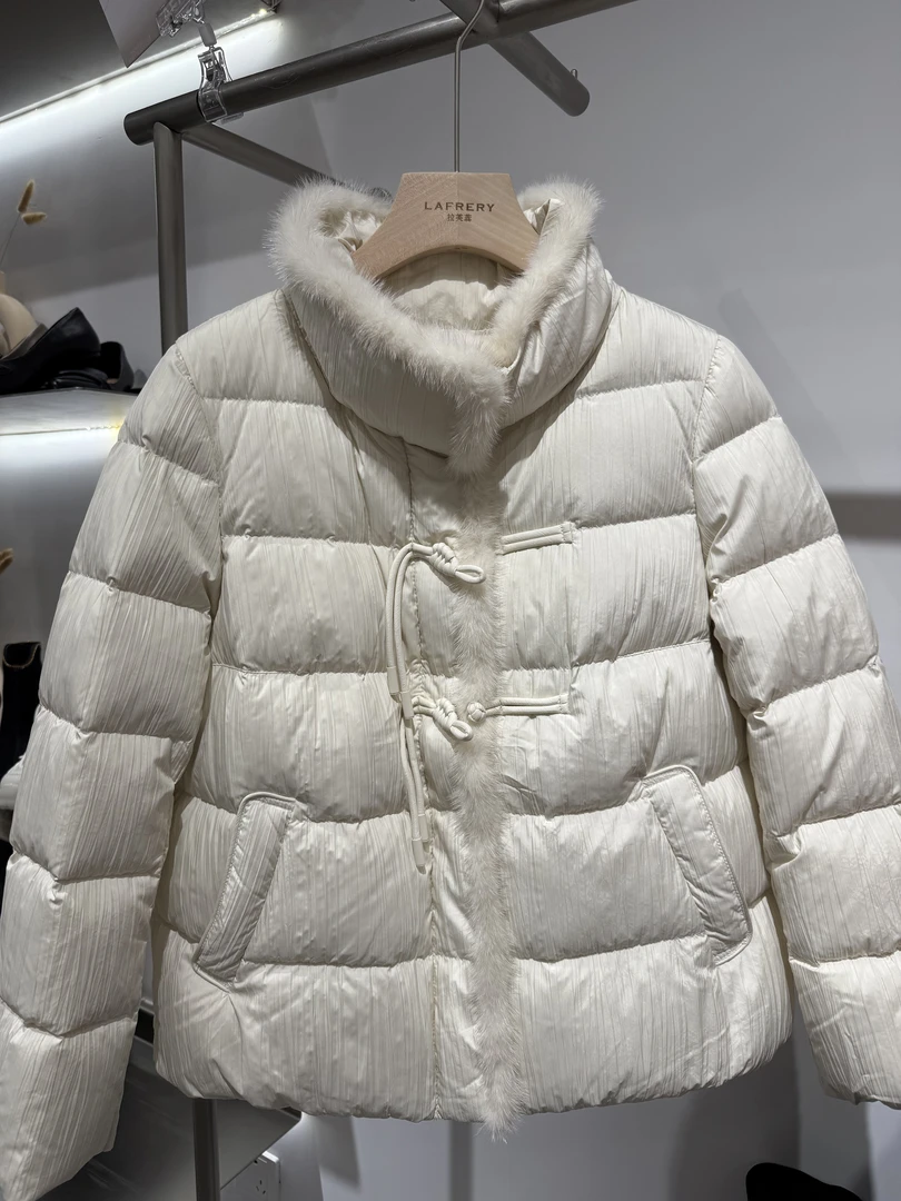 【福利专场】国风水貂毛盘扣羽绒服