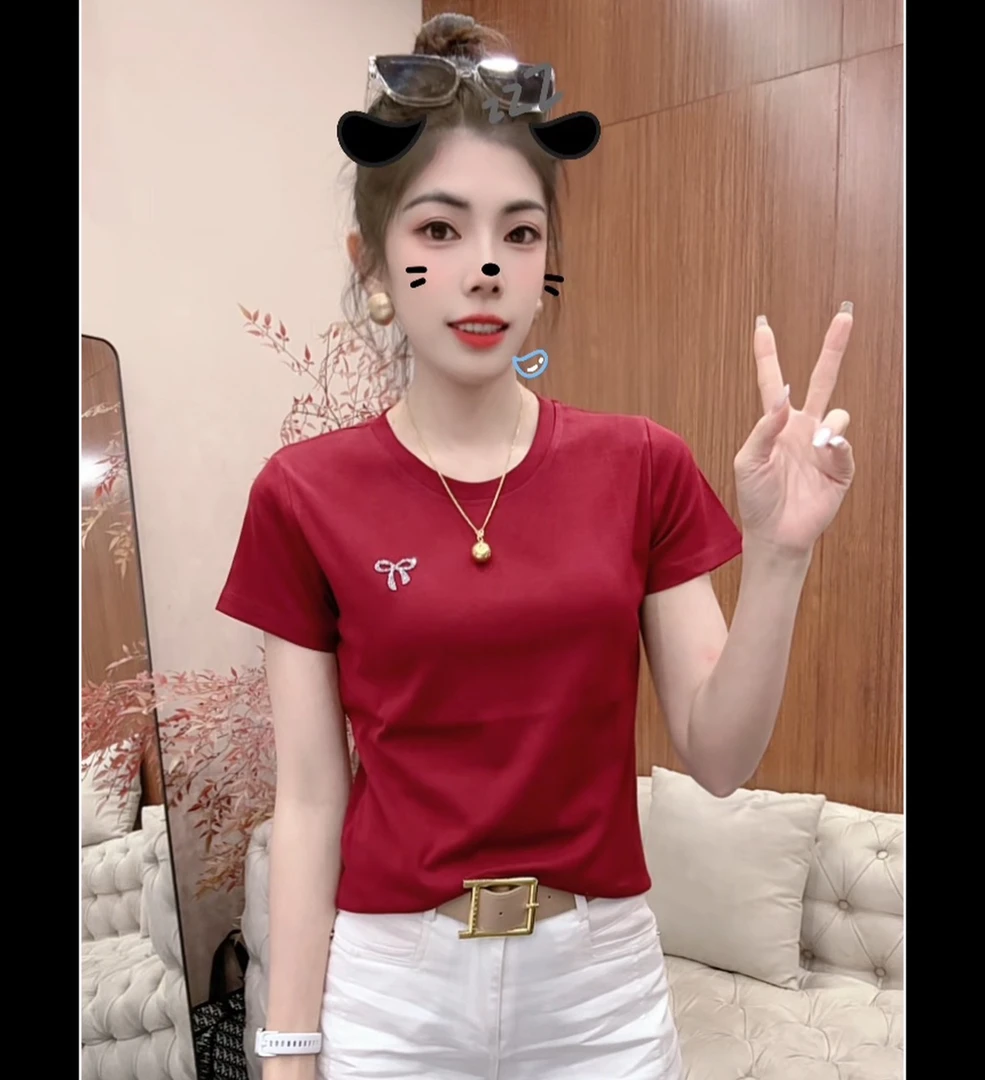 月月家，夏季简约百搭休闲上衣807
