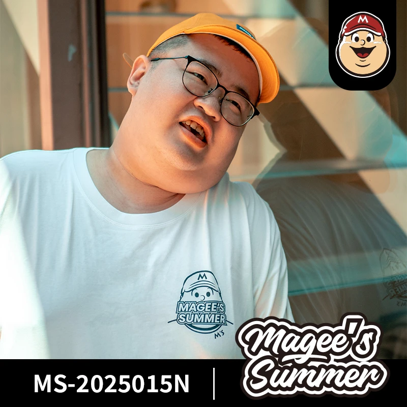 magee’s summer【麦基的夏天24015N】大码胖男美式纯棉T恤300斤宽松