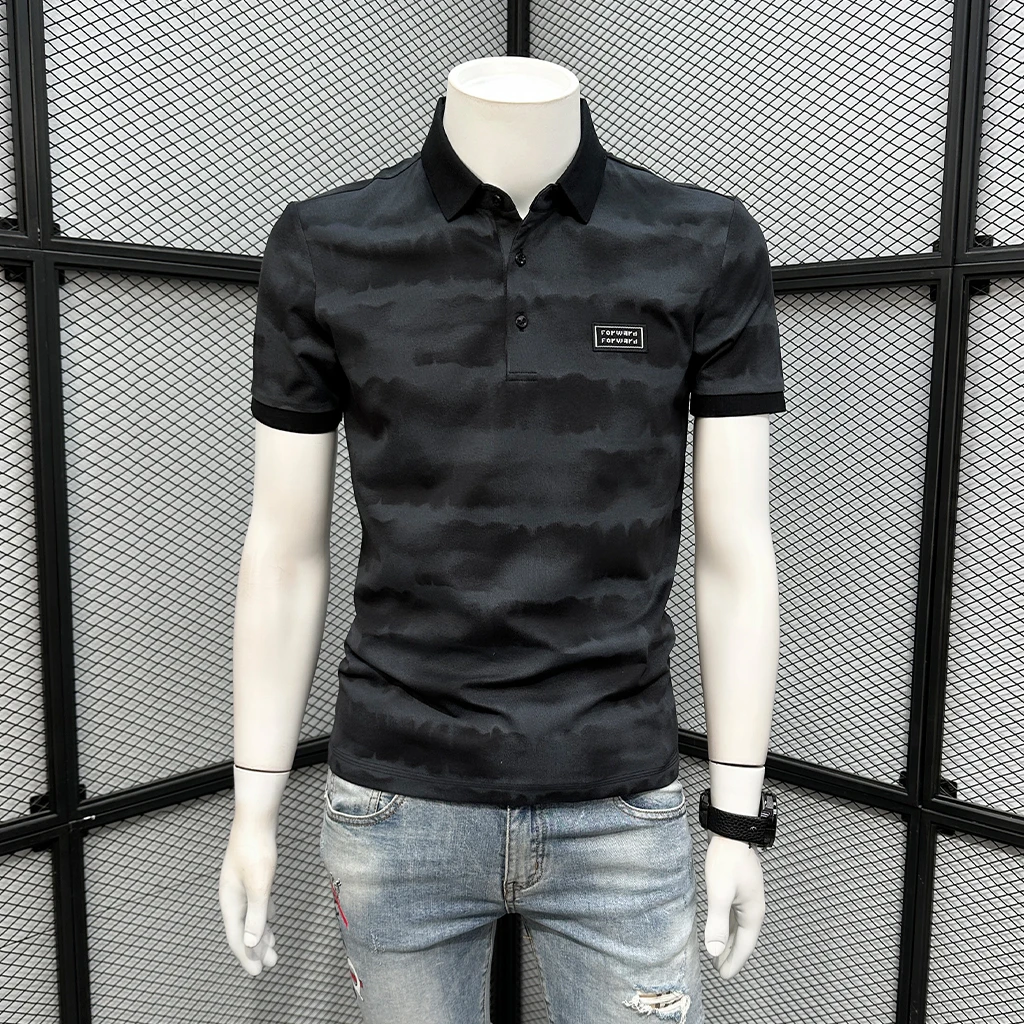 约蒂宾弗时尚POLO衫男短袖t恤夏季休闲半袖潮牌修身体恤青年上衣