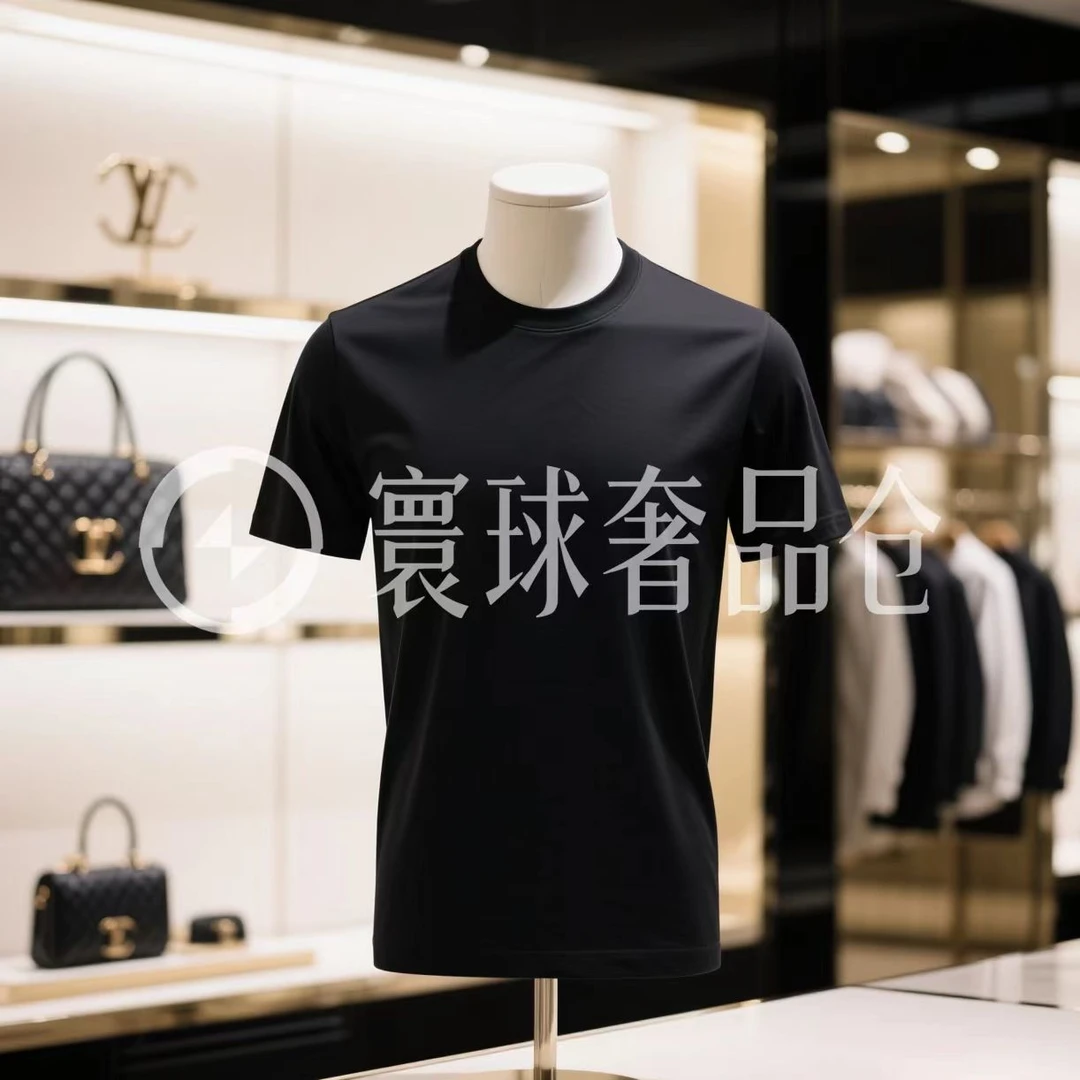 【2号链接-烫钻王琪】2025小众款重磅潮流男女同款短袖-6061