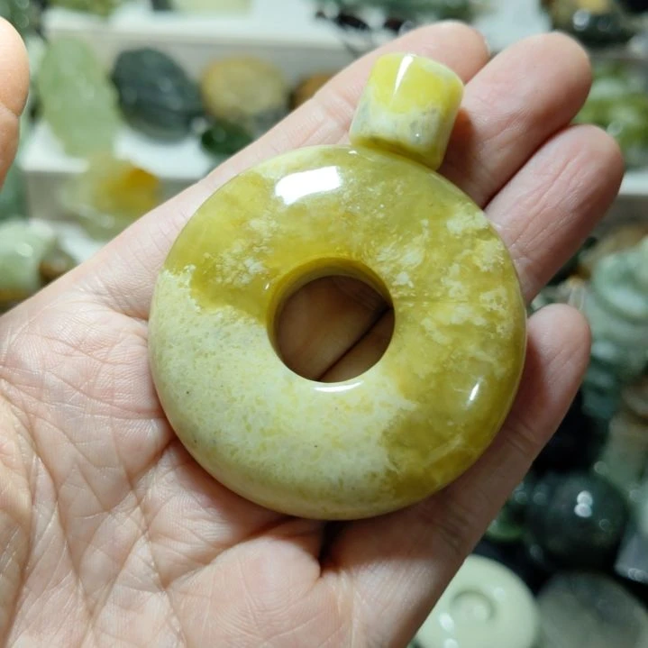 岫玉平安扣未镶嵌