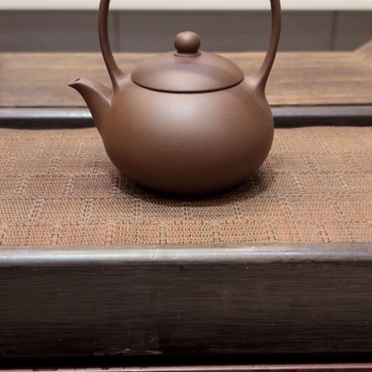 紫砂茶壶本地紫泥半手工瑕