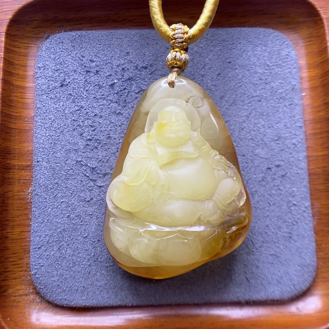 街***丁蜜蜡项链未镶嵌郎