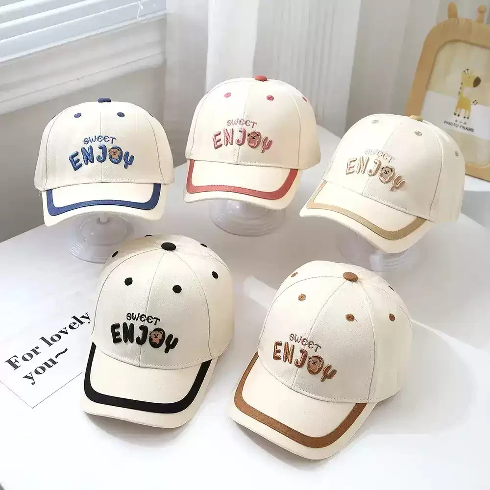 50-52cm儿童帽子春夏宝宝韩版遮阳男童男孩棒球防晒帽中童鸭舌帽