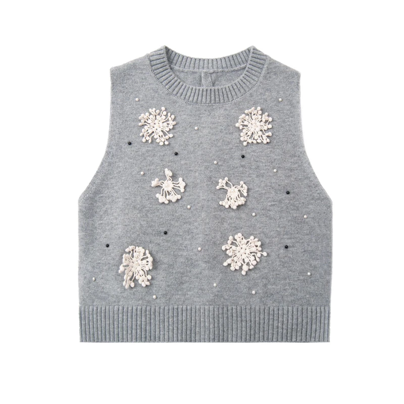 1824女童马甲儿童春秋针织背心高级感2025新款洋气时尚中大童外穿