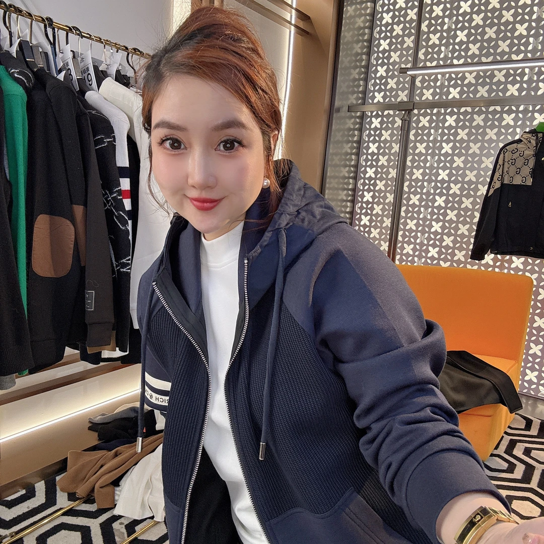 新款高端男士潮流百搭个性拉链休闲连帽卫衣外套