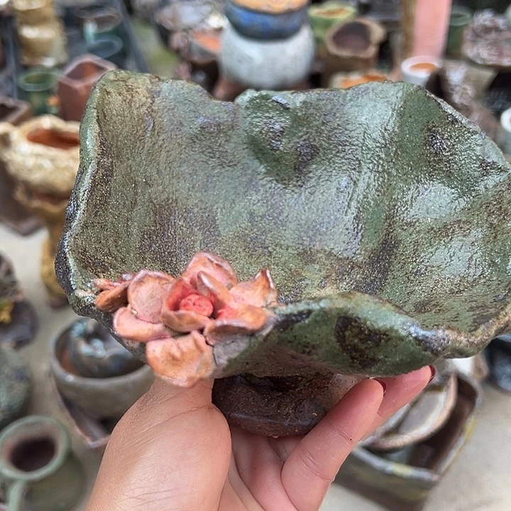 旧***光开播福利手工粗陶花盆