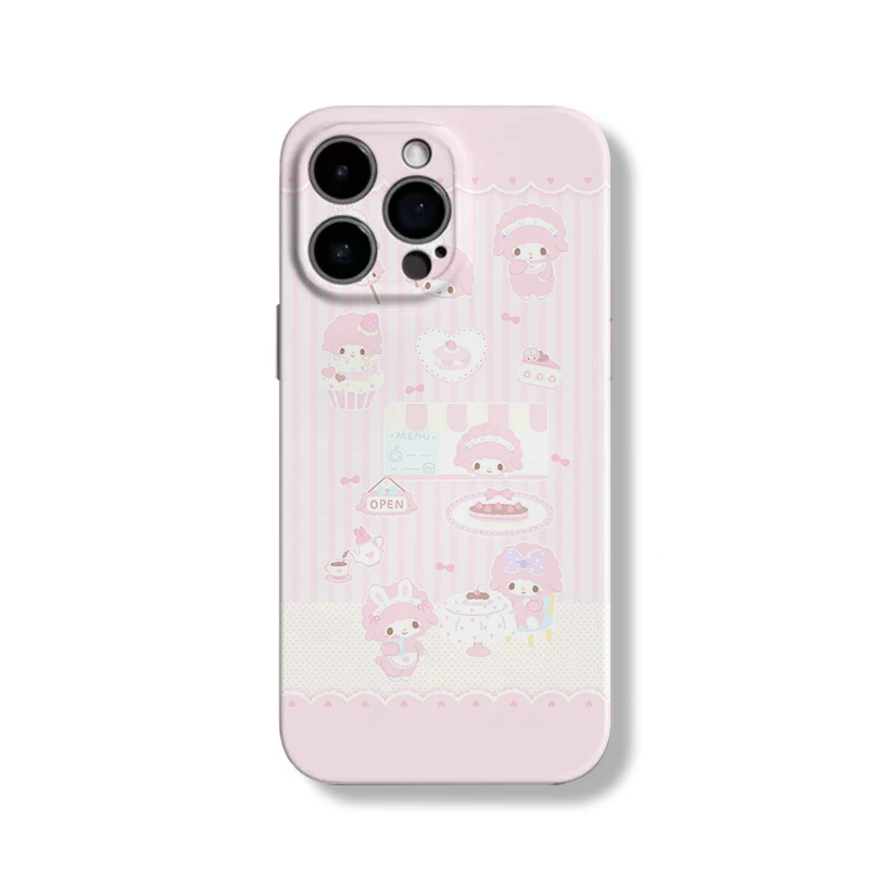 可爱美乐蒂小羊全包菲林软壳适用苹果安卓华为一加oppovivo
