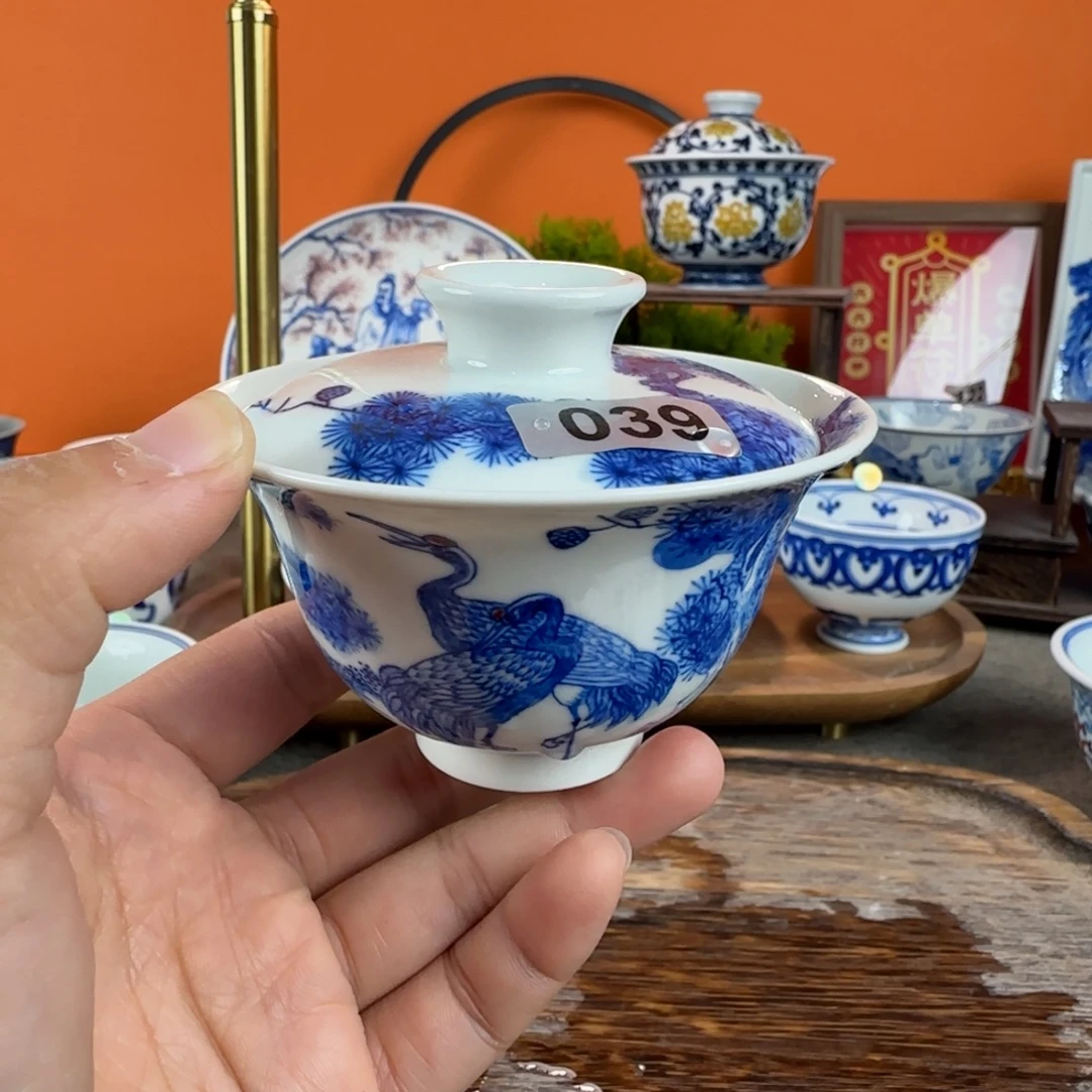 瓷片景德镇手绘青花茶器039