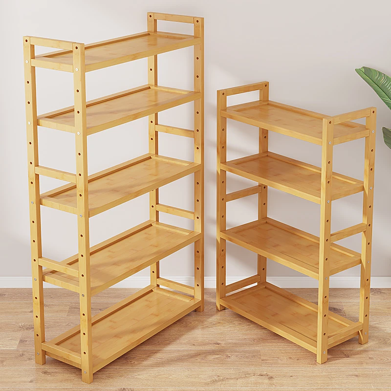 置物架多层收纳架子落地家用厨房多功能靠墙简易小型书货架非实木