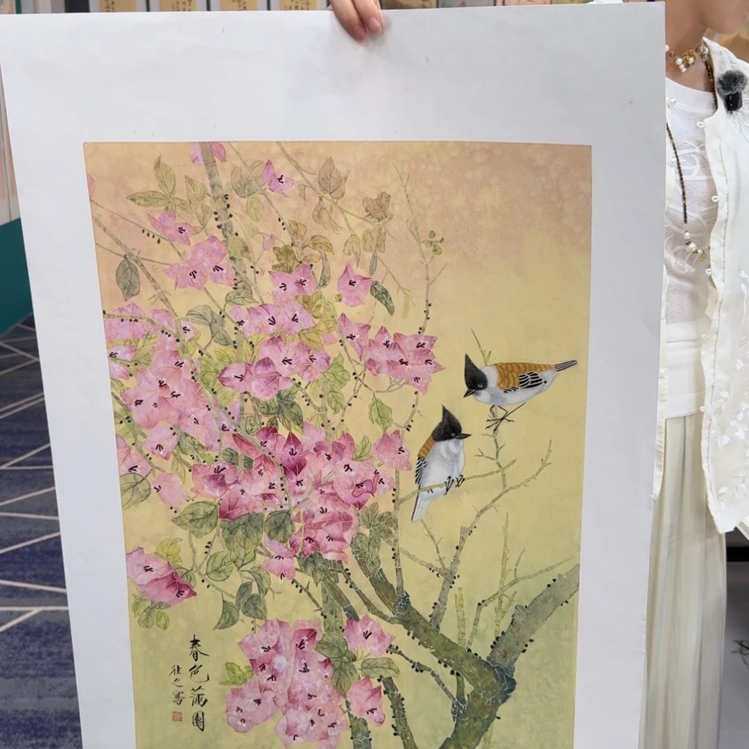 国画国画作品山水花鸟