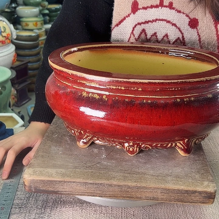 泳坤堂石湾花盆陶瓷