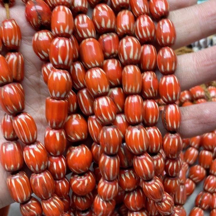 玛瑙/玉髓合金珠宝半成品一条9-12mm沙弗莱项链