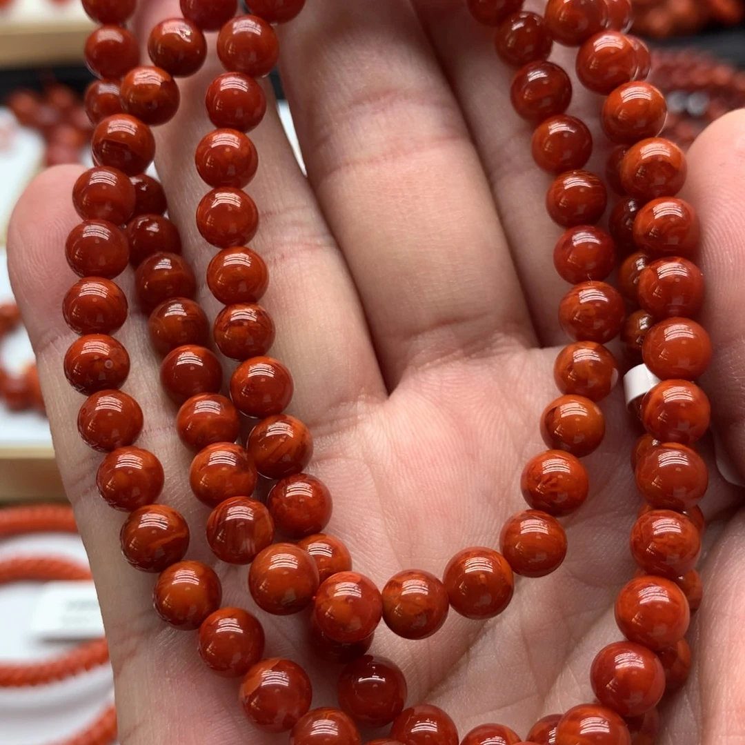 南红玛瑙手链未镶嵌