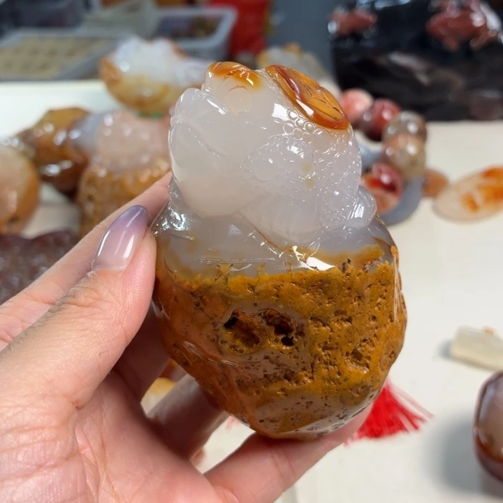 玛瑙/玉髓未镶嵌吊坠(不含链)