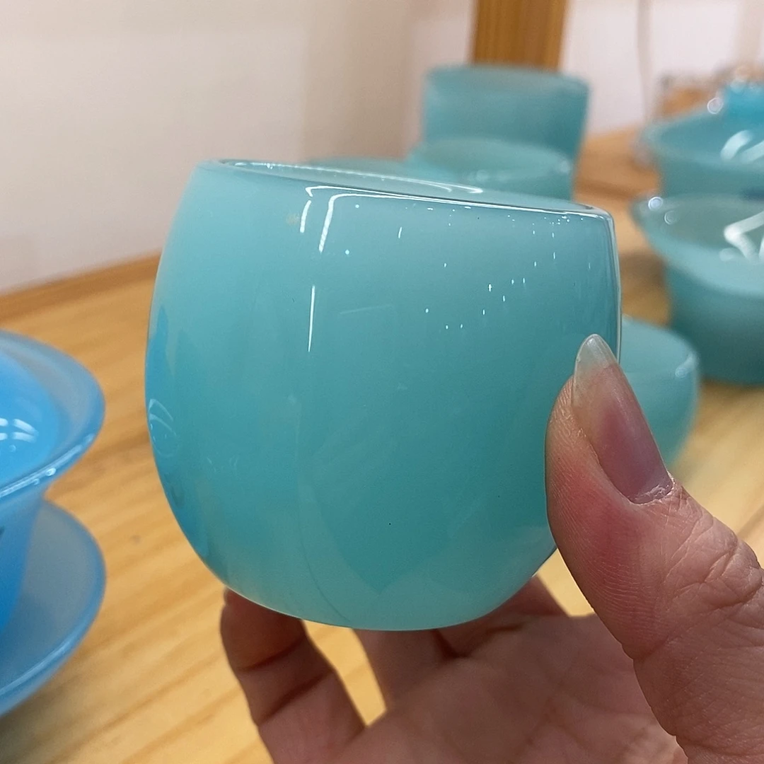 手工艺品琉璃天青主人杯