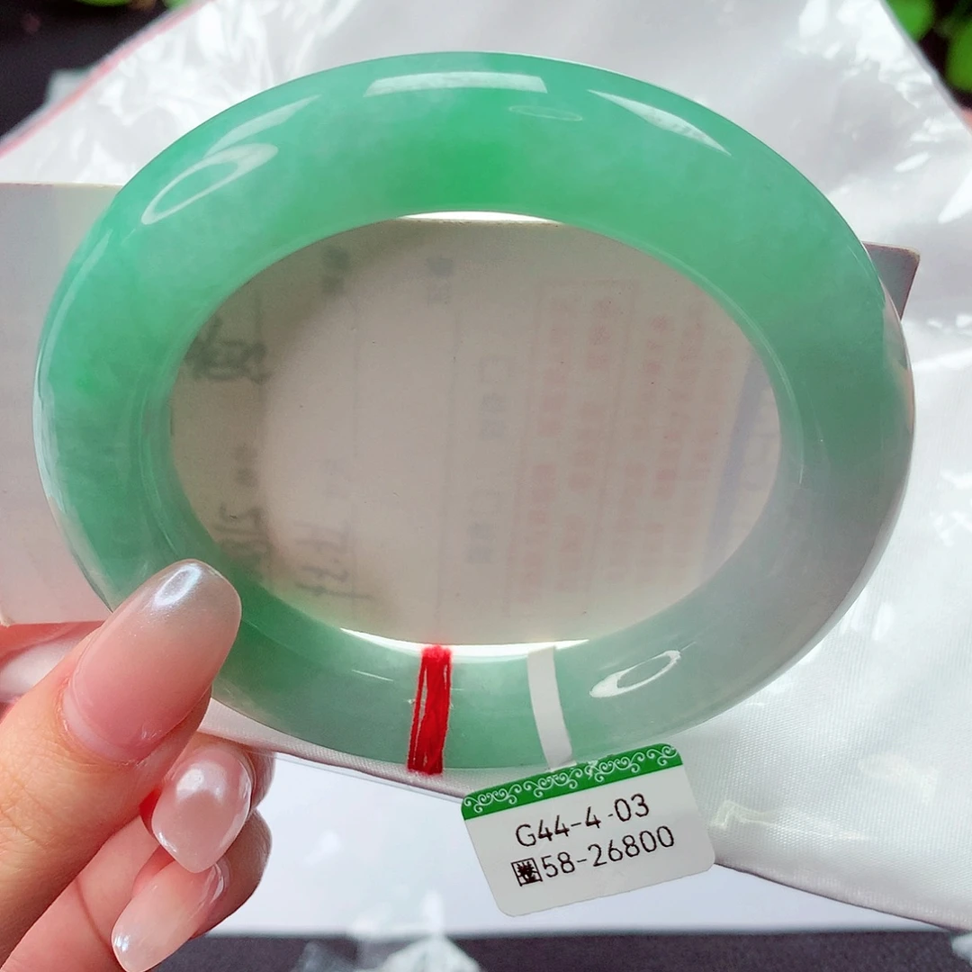 翡翠未镶嵌手镯缅甸天然a货翡翠手镯