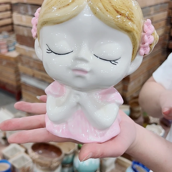 有孔，凑单福利满10元发货陶瓷多肉花盆！