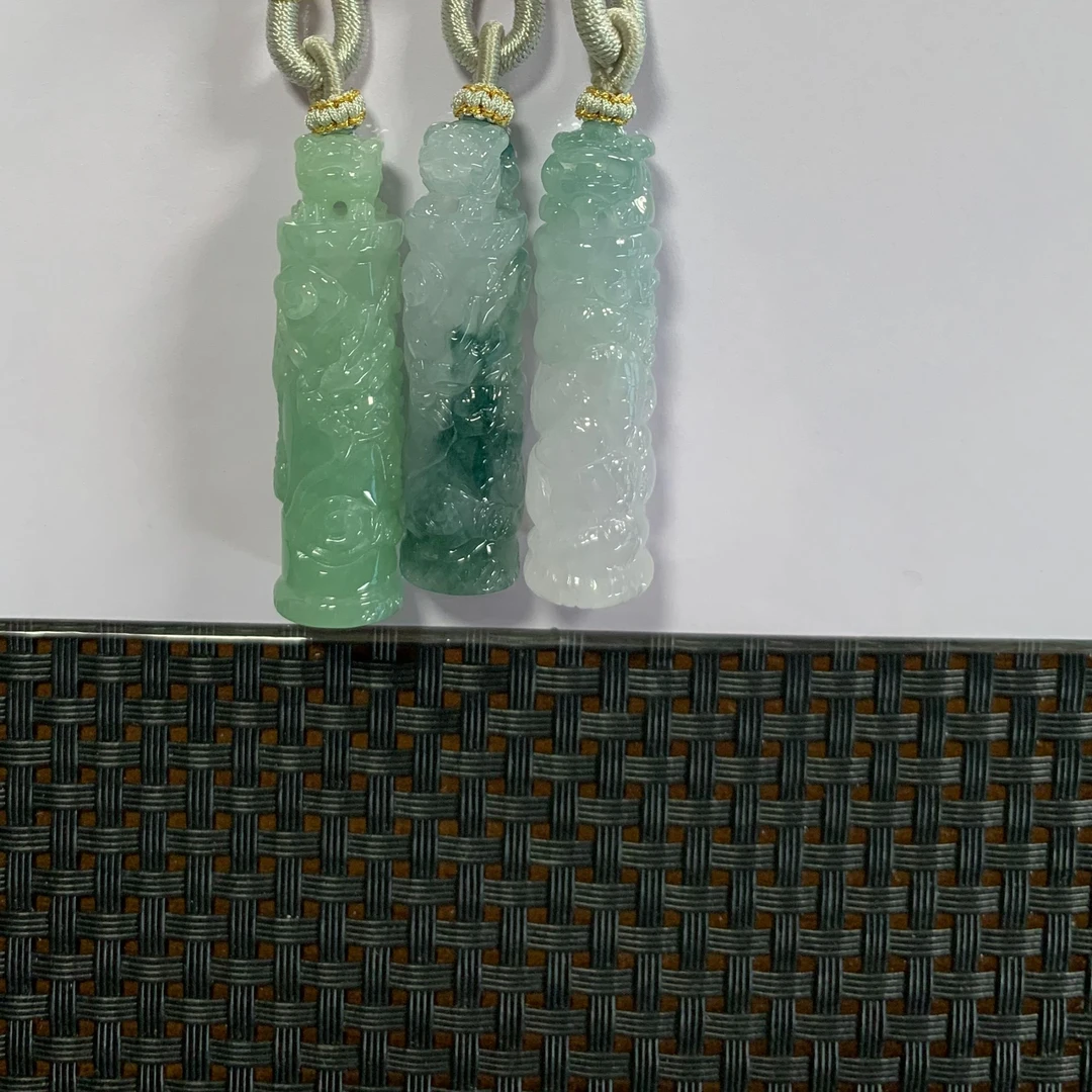 天然缅甸翡翠龙柱多样性发货，发一件