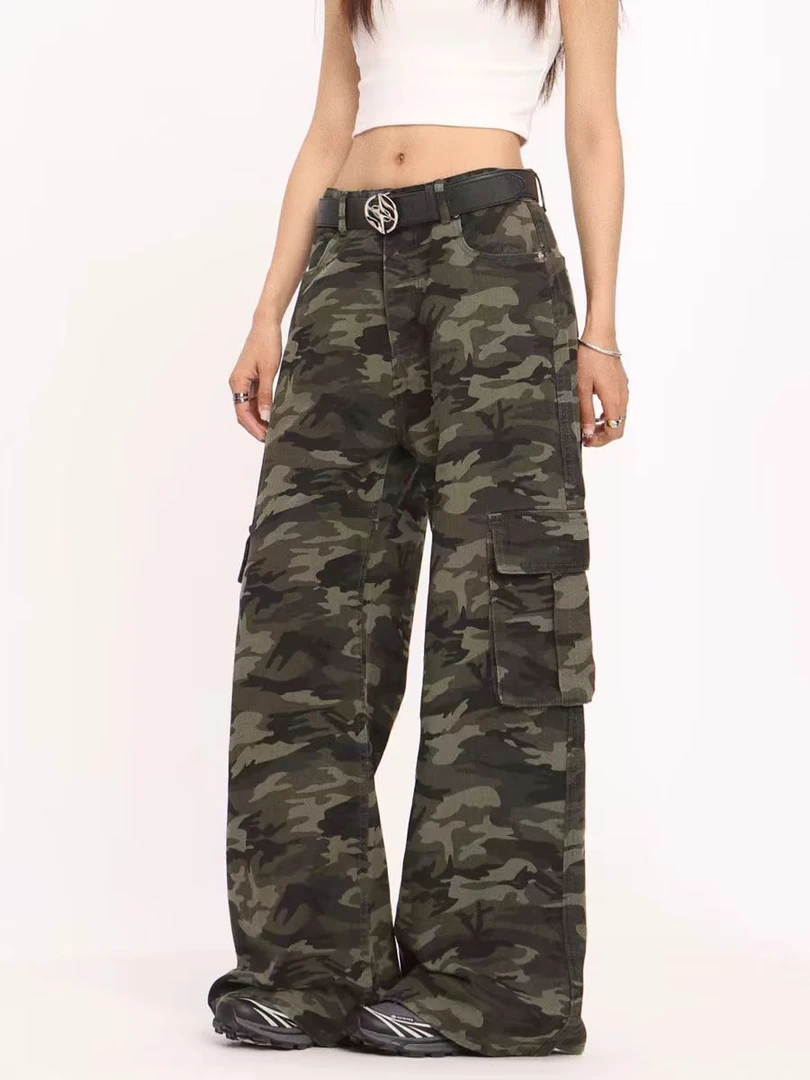 当季最新款正价复古迷彩工装裤（No退换）