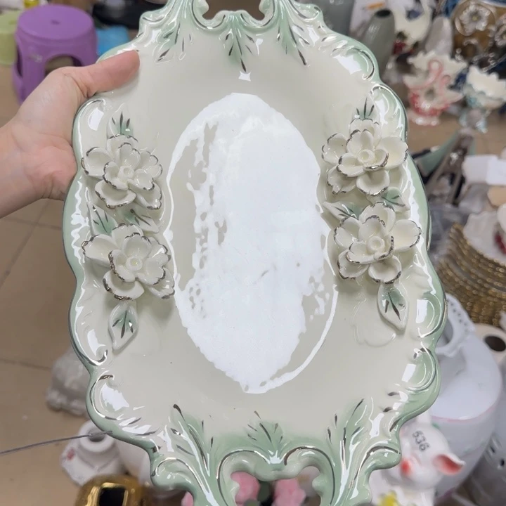 瓷片陶瓷工艺花瓶摆件