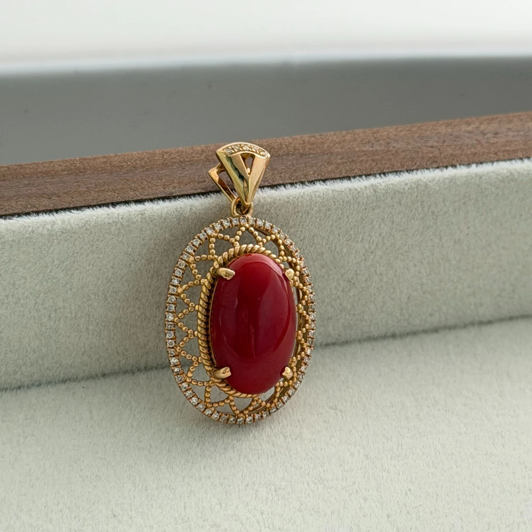 Chii Lih绮丽珊瑚 天然珊瑚 多样性 AKA蛋面吊坠/33000137