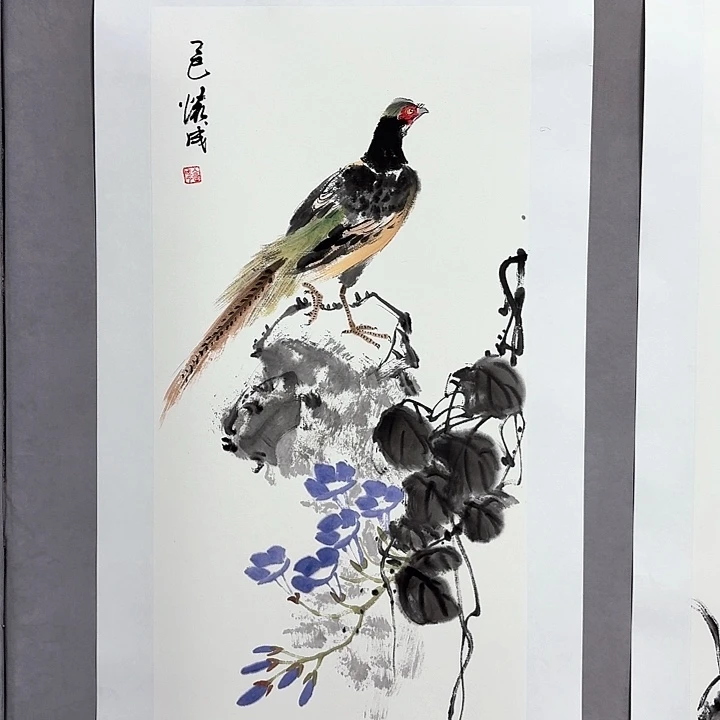 国画亲笔手绘放心去藏