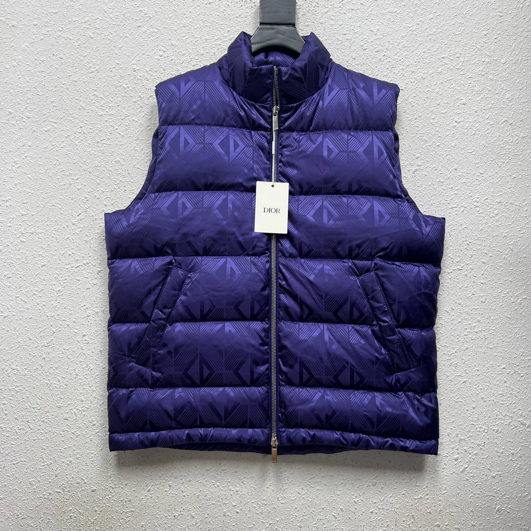 未使用 DIOR/迪奥 满印绒毛马甲 52码 DY12453