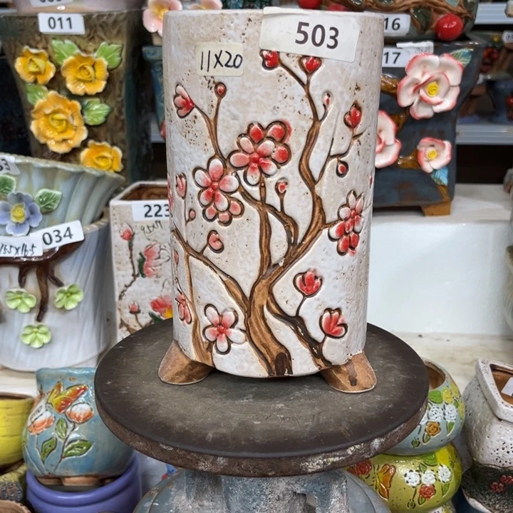 紫砂花盆粗陶材质多肉花盆