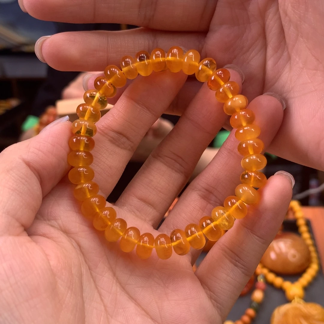 用***2未镶嵌蜜蜡手串天然
