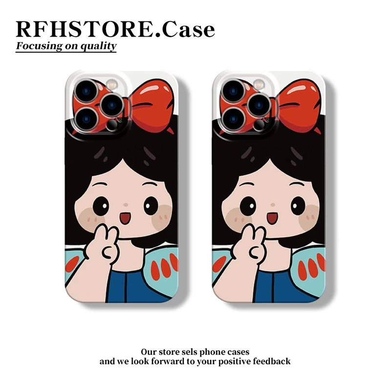 飞虎胜白雪公主适用于iphone16/15p菲林手机壳华为oppo小米vivo套